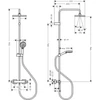 Kép 2/2 - Hansgrohe Vernis Shape Showerpipe 230, 1 jet, EcoSmart, termoszáttal króm 26097000