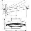 Kép 2/2 - Hansgrohe Rainfinity Fejzuhany 360 1jet fali csatlakozóval szálcsiszolt bronz 26230140