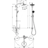 Kép 2/2 - Hansgrohe Croma Showerpipe 220 1jet Reno króm 27224000