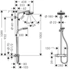 Kép 2/2 - Hansgrohe Crometta 160 1jet showerpipe zuhanyrendszer fehér/króm 27264400