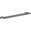 Kép 1/2 - Hansgrohe AddStoris Fürdőlepedő tartó dupla sínnel szálcsiszolt fekete/króm 41743340