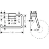 Kép 2/2 - Hansgrohe AddStoris WC papír tartó fedlap nélkül króm 41771000