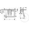 Kép 2/2 - Hansgrohe AddStoris WC papír tartó, polccal króm 41772000