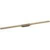 Kép 1/5 - Hansgrohe RainDrain Flex Zuhanylefolyó színkészlet 1200, méretre vágható szálcsiszolt bronz 56047140