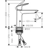 Kép 2/5 - Hansgrohe Logis Fine egykaros mosdócsaptelep 110, push-open lefolyógarnitúrával króm 71252000