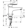 Kép 2/2 - Hansgrohe Vernis Blend Egykaros kádcsaptelep Monotrou króm 71443000