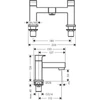 Kép 2/2 - Hansgrohe Vernis Shape Peremre szerelhető kádcsaptelep matt fekete 71452670