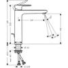 Kép 2/5 - Hansgrohe Vernis Blend Egykaros mosdócsaptelep 190, automata lefolyógarnitúrával króm 71552000