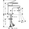 Kép 2/2 - Hansgrohe Vernis Blend Egykaros mosdócsaptelep 70, lefolyógarnitúra nélkül matt fekete 71558670