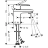 Kép 2/2 - Hansgrohe Vernis Blend Egykaros mosdócsaptelep 70, izolált vízelvezetéssel és automata lefolyógarnitúrával króm 71570000