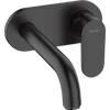 Kép 1/3 - Hansgrohe Vernis Blend Egykaros mosdócsaptelep falsík alatti telepítéshez, 20,7 cm-es kifolyóval matt fekete 71576670