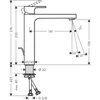 Kép 2/3 - Hansgrohe Vernis Shape Egykaros mosdócsaptelep 190, fém automata lefolyógarnitúrával króm 71590000