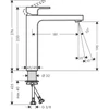 Kép 2/3 - Hansgrohe Vernis Shape Egykaros mosdócsaptelep 190, lefolyógarnitúra nélkül króm 71591000