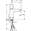 Kép 2/3 - Hansgrohe Talis E Önelzáró csaptelep hőmérséklet szabályozóval króm 71718000
