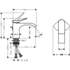 Kép 2/2 - Hansgrohe Vivenis Egykaros mosdócsaptelep 80, automata lefolyógarnitúrával króm 75010000