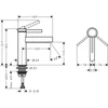 Kép 2/5 - Hansgrohe Finoris Egykaros mosdócsaptelep 110, push-open lefolyógarnitúrával króm 76023000