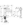 Kép 2/5 - Hansgrohe Finoris Egykaros mosdócsaptelep 110, CoolStart, push-open lefolyógarnitúrával króm 76024000