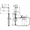 Kép 2/5 - Hansgrohe Aqittura M91 Vízszűrős konyhai csaptelep 240, 1jet króm 76804000