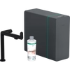 Kép 1/3 - Hansgrohe Aqittura M91 Vízszűrős konyhai csaptelep és szódakészítő rendszer 240, kihúzható zuhanyfejjel, 1jet, sBox matt fekete 76837670
