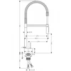 Kép 2/2 - Axor Strack Semi-Pro konyhai csaptelep 240 Eco, króm 12803000