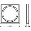 Kép 2/2 - Hansgrohe Hosszabbító rozetta 5mm, króm 13612000