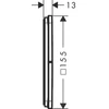 Kép 2/2 - Hansgrohe ShowerSelect Comfort Q Falsík alatti elzáró- és váltószelep, 3 funkciós 15587000