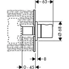 Kép 2/2 - Hansgrohe elzárószelep S színkészlet, króm 15972000