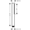 Kép 2/2 - Hansgrohe Pulsify S Hengeres kézizuhany, 1jet, króm 24125000