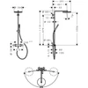 Kép 2/2 - Hansgrohe Pulsify S Puro Showerpipe 260, 1jet, Ecostat Fine termosztáttal Króm 24222000