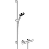 Kép 1/4 - Hansgrohe Pulsify Select S Zuhanyrendszer 3jet Relaxation 105 EcoSmart kézizuhannyal, Ecostat Fine termosztáttal, és 90cm-es zuhanyrúddal Króm 24261000