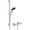 Kép 1/6 - Hansgrohe Pulsify Select S Zuhanyrendszer 3jet Relaxation 105 EcoSmart kézizuhannyal, Ecostat Fine termosztáttal, és 65cm-es zuhanyrúddal Króm 24262000