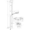 Kép 2/2 - Hansgrohe Pulsify Select S Zuhanyrendszer 3jet Relaxation 105 EcoSmart kézizuhannyal, Ecostat Element termosztáttal, és 90cm-es zuhanyrúddal Matt Fekete 24271670