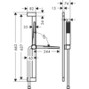 Kép 5/5 - Hansgrohe Pulsify E Zuhanyszett 1jet, 650mm-es zuhanyrúddal 24370670