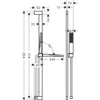 Kép 5/5 - Hansgrohe Pulsify E zuhanyszett, 1 jet Ecosmart 90 cm-es, matt fekete 24380670