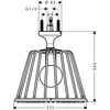 Kép 3/3 - Axor LampShower 1jet fejzuhany, zuhanykarral, világítással, króm 26032000