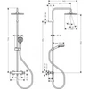 Kép 3/3 - Hansgrohe Vernis Blend Showerpipe 240 zuhanyrendszer termosztátos csapteleppel, matt fekete 26426670