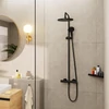 Kép 2/3 - Hansgrohe Vernis Blend Showerpipe EcoSmart 240 zuhanyrendszer víztakarékos termosztátos csapteleppel, matt fekete 26428670