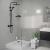 Kép 2/3 - Hansgrohe Vernis Blend Showerpipe EcoSmart 240 zuhanyrendszer víztakarékos termosztátos csapteleppel, matt fekete 26429670