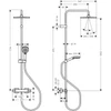 Kép 3/3 - Hansgrohe Vernis Blend Showerpipe EcoSmart 240 zuhanyrendszer víztakarékos termosztátos csapteleppel, matt fekete 26429670