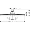 Kép 4/4 - Hansgrohe Crometta E Fejzuhany 240 1jet 26726670