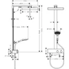 Kép 5/5 - Hansgrohe Rainfinity Showerpipe 360 1jet termosztátos zuhanyrendszer, króm 26853000