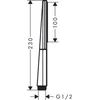 Kép 3/3 - Hansgrohe Rainfinity keskeny kézizuhany 100 EcoSmart, szálcsiszolt bronz 26867140