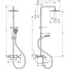 Kép 3/3 - Hansgrohe Vernis Blend Showerpipe 240 zuhanyrendszer termosztátos kádcsapteleppel, matt fekete 26899670