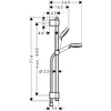 Kép 2/2 - Hansgrohe Crometta Zuhanyszett Vario 72 cm-es zuhanyrúddal 27353400