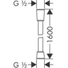 Kép 2/2 - Hansgrohe Isiflex zuhanycső 160 cm, rozsdamentes acél hatású 28276880