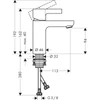 Kép 2/2 - Hansgrohe METRIS S egykaros mosdó csaptelep 2 l/perc, leeresztő nélkül, króm, 31015000