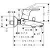 Kép 2/2 - Hansgrohe Focus egykaros kádcsaptelep, króm 31948000