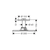 Kép 2/2 - Axor SHOWERSOLUTIONS fejzuhany 300 2 jet mennyezeti csatlakozással 100 mm, króm,35304000