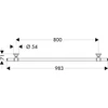 Kép 2/2 - Axor Montreux törölközőtartó 800 mm, króm 42080000