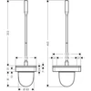 Kép 2/2 - Axor Universal WC kefe, króm 42835000